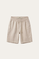 Lecce Linen Drawstring Shorts Beige