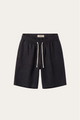 Lecce Linen Drawstring Shorts Black