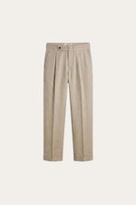 Silano Pleated Trousers Sand