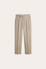 Silano Pleated Trousers Sand