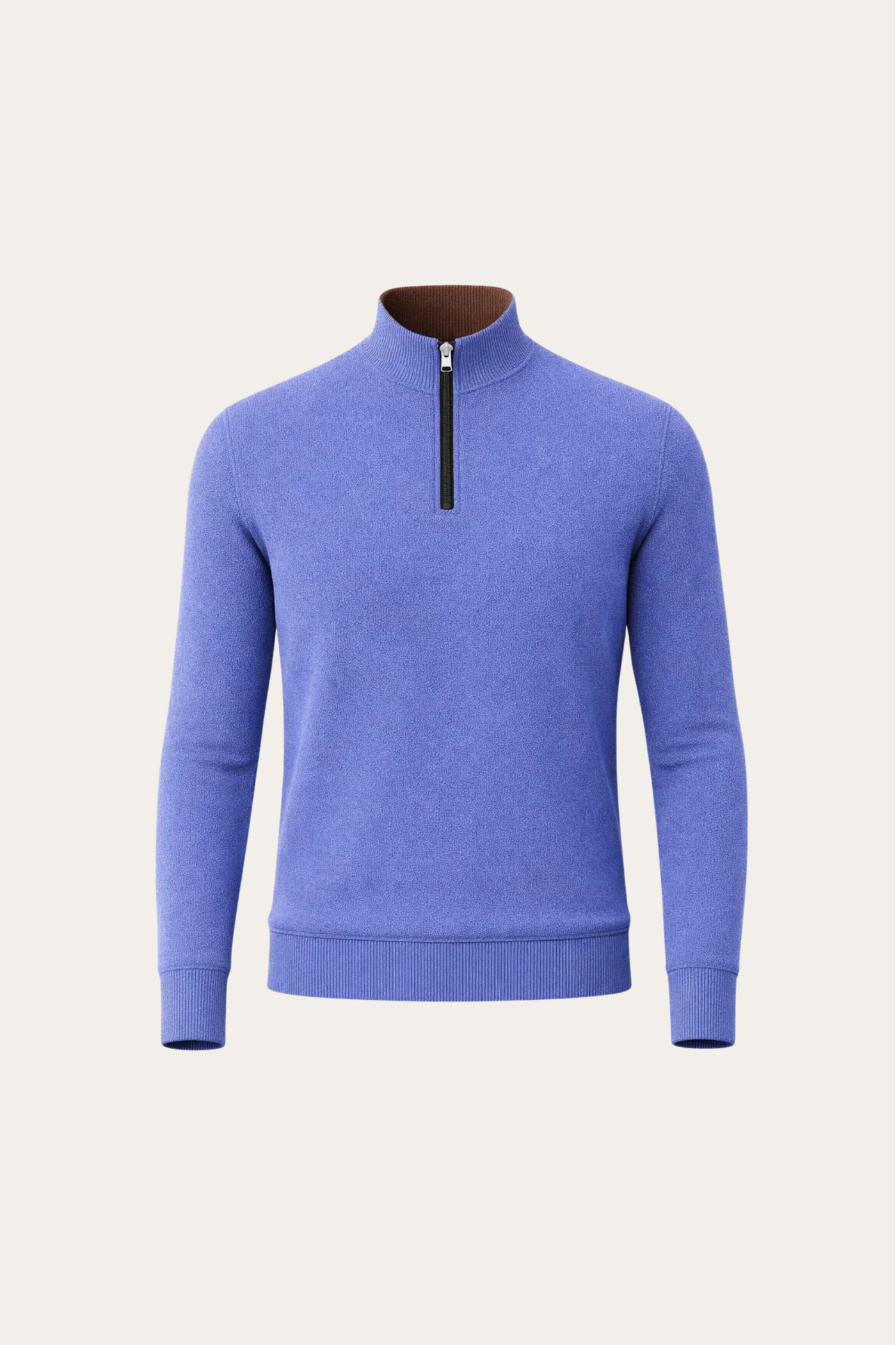 Angelo Quarter-Zip Knit Pullover Blue