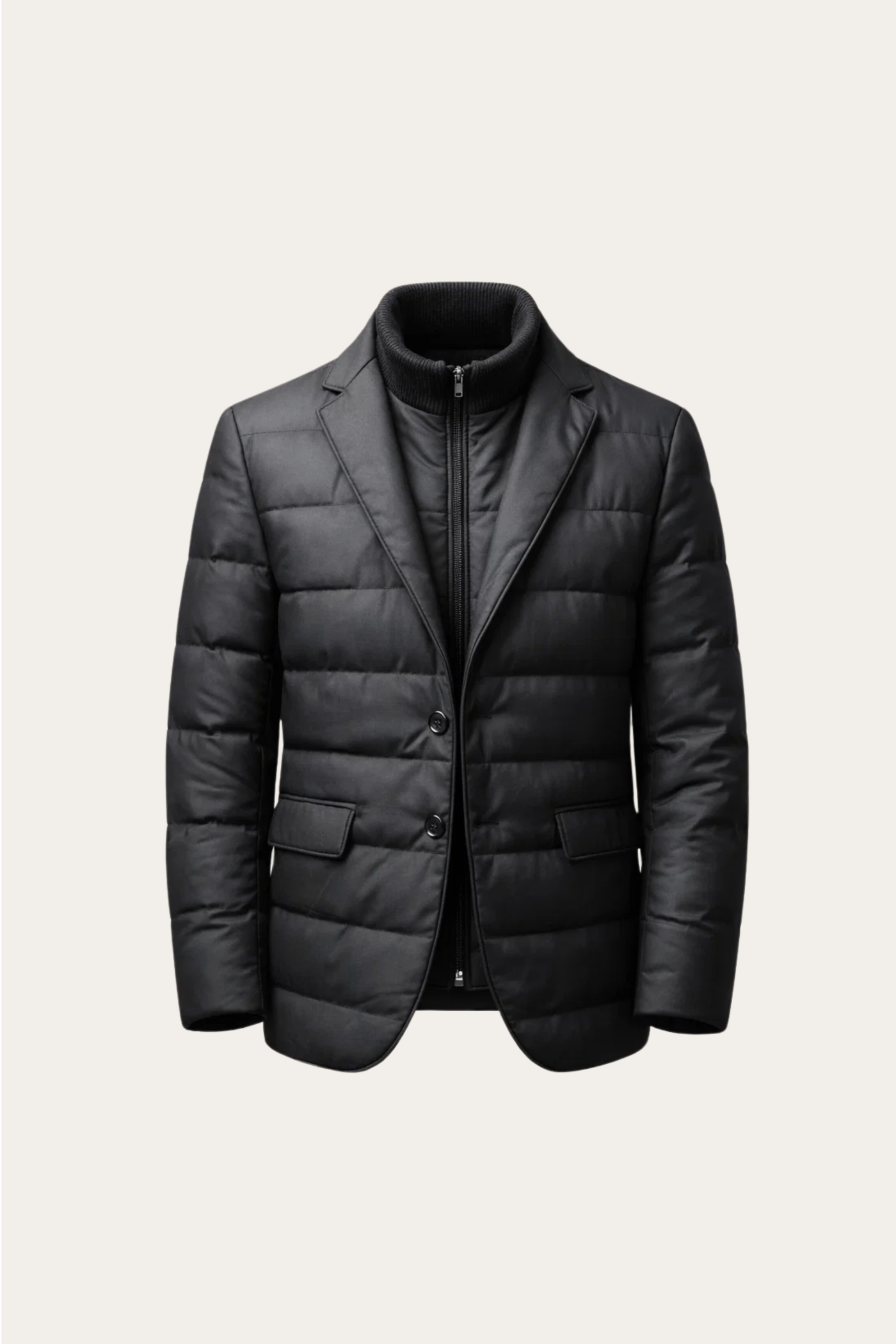 Corrado Quilted Hybrid Jacket Black
