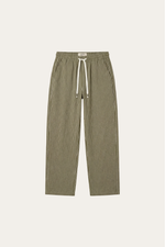 Siena Linen Trousers Olive Stripe