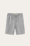 Rimini Linen Drawstring Shorts Grey