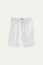 Rimini Linen Drawstring Shorts White