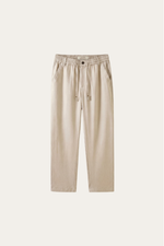 Monteria Stretch Linen Trouser Beige