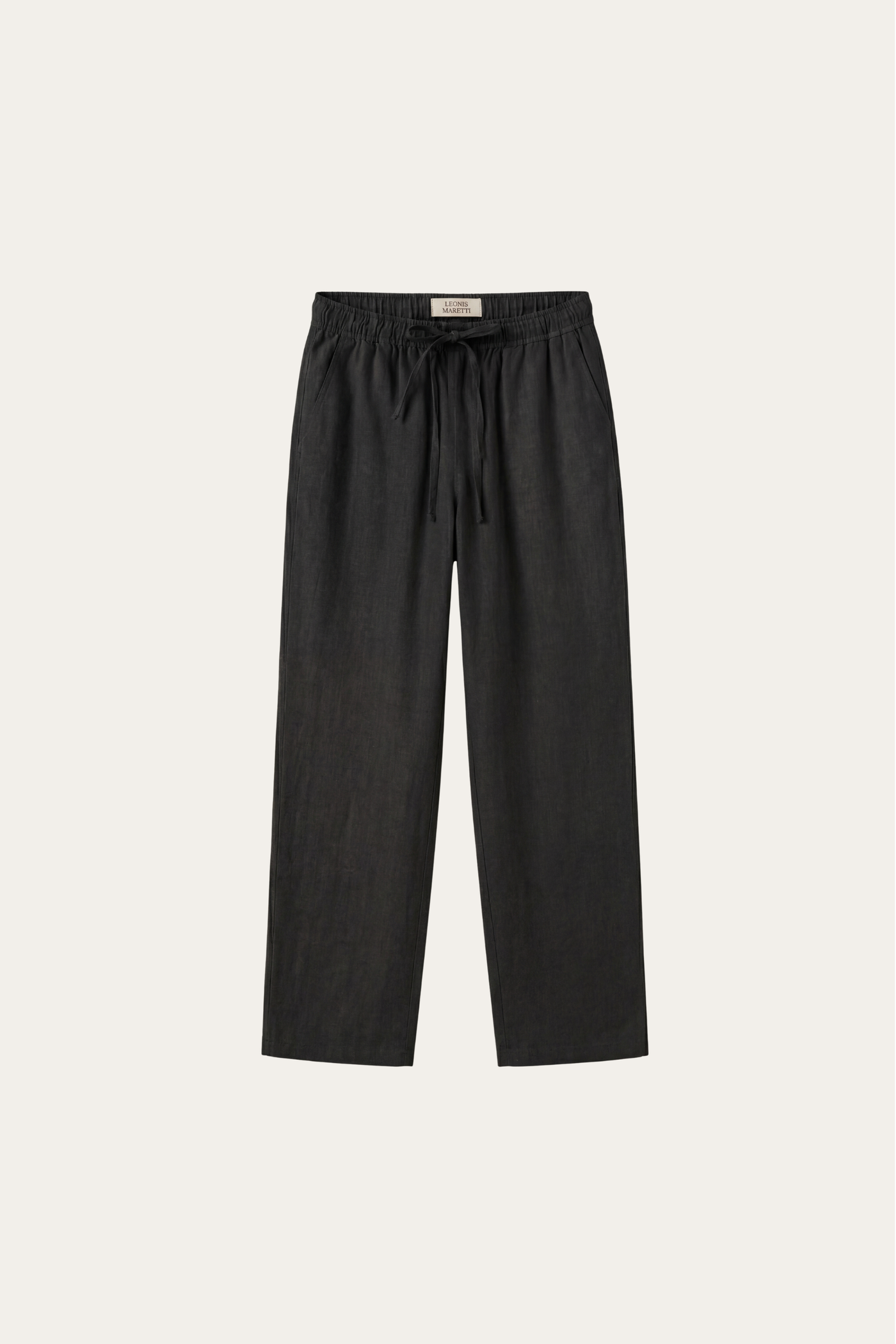 Catania Linen Pantalon Black