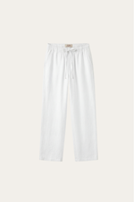 Catania Linen Pantalon White