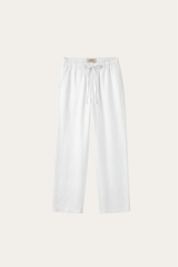 Catania Linen Pantalon White