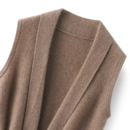 Cashmere Tie Vest
