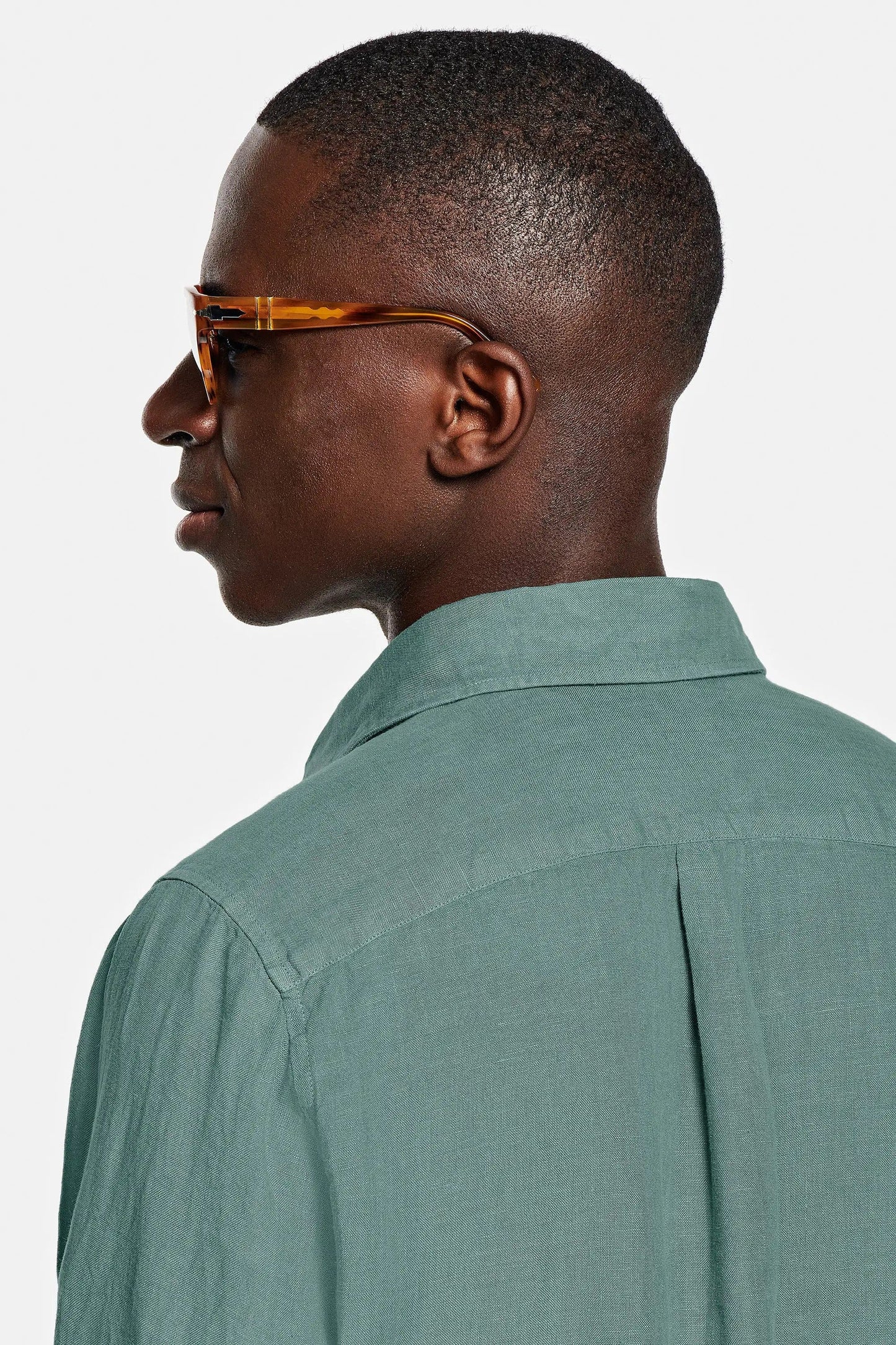 Linen Shirt Olive Green
