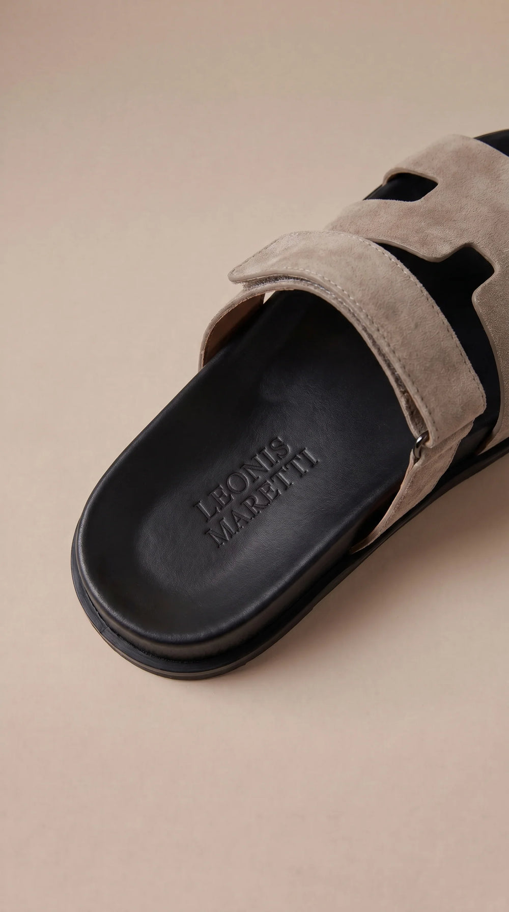 Matera Suede Strap Sandal Grey