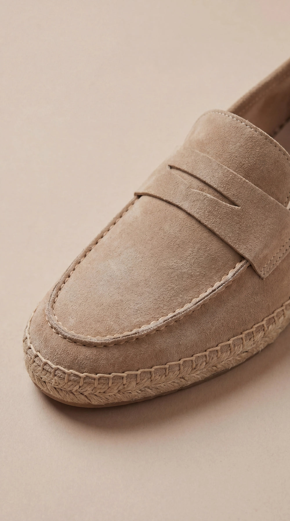 Palermo Suede Espadrille Loafer Black
