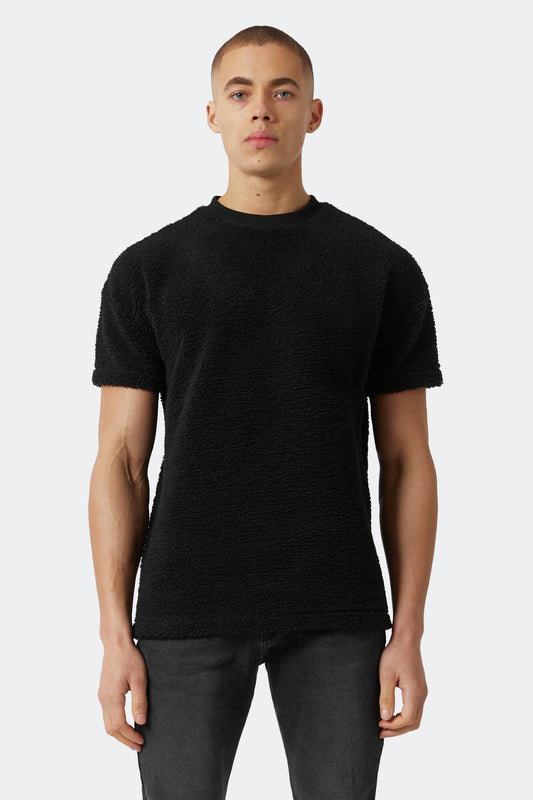Teddy Knit T-Shirt Black
