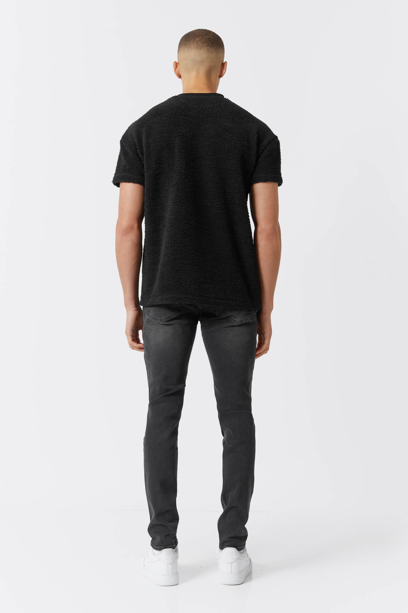 Teddy Knit T-Shirt Black