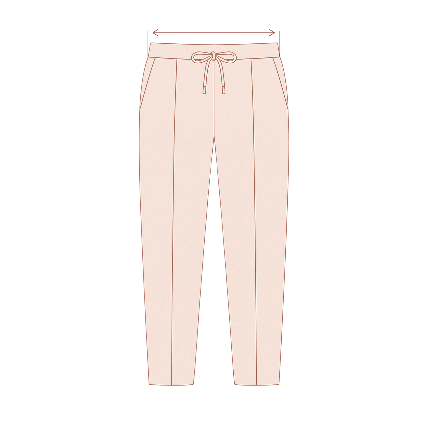 How to measure waist on loungewear trousers