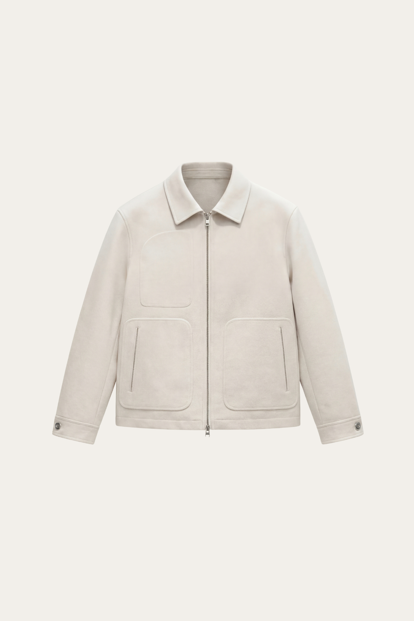 Carlo Zip Jacket Ivory