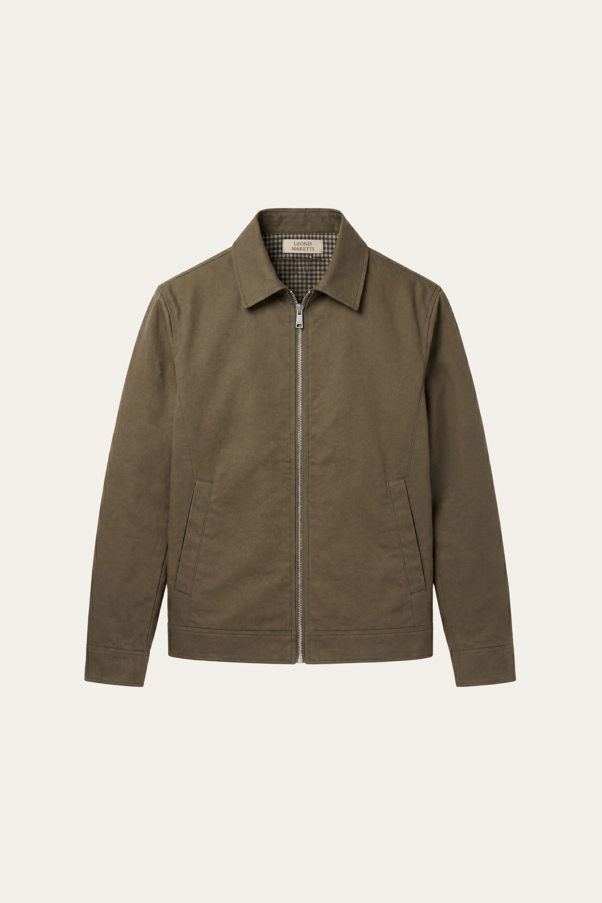 Pietro Lightweight Zip Jacket Khaki